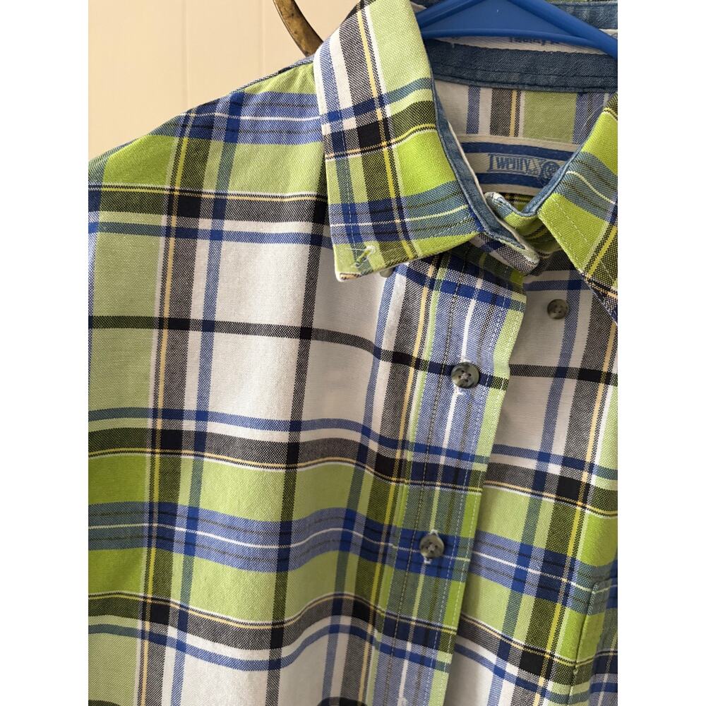 Wrangler Twenty Plaid Buttondown Size Large - Picture 2 of 5
